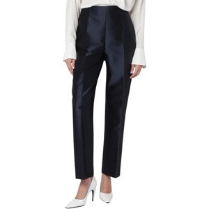 Alberta Ferretti, Dames, Broeken, Blauw, Maat: M