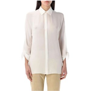 Polo Ralph Lauren, Dames, Blouses & Shirts, Wit, Maat: 2XS Zijde,