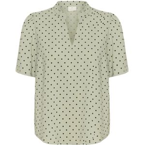 Kaffe, Dames, Blouses & Shirts, Groen, Maat: XS