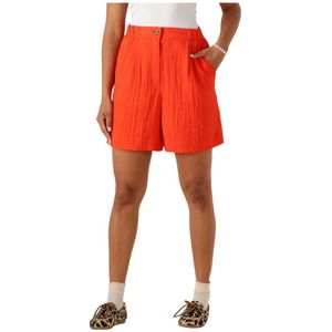 Y.a.s, Dames, Korte broeken, Oranje, Maat: L Viscose,