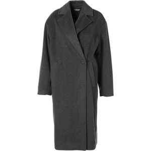 JC Sophie, Dames, Mantels, Grijs, Maat: L Leer,