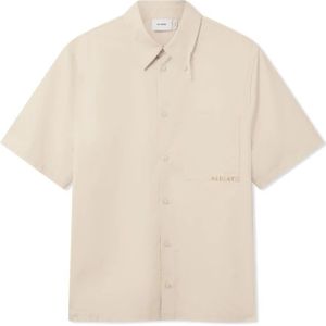 Axel Arigato, Heren, Overhemden, Beige, Maat: XS Katoen,