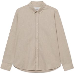 Les Deux, Heren, Overhemden, Beige, Maat: M Katoen,