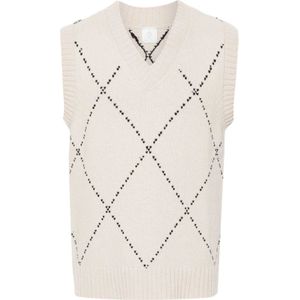 Eleventy, Heren, Truien, Beige, Maat: L Wol,