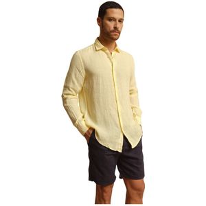 Peninsula, Heren, Overhemden, Oranje, Maat: S Linnen,