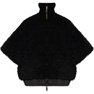 Moncler, Dames, Jassen, Zwart, Maat: ONE Size Poliester,