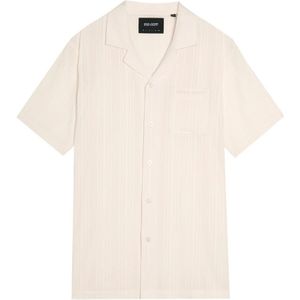 Lyle & Scott - Broderie Resort Shirt - Beige - Katoen