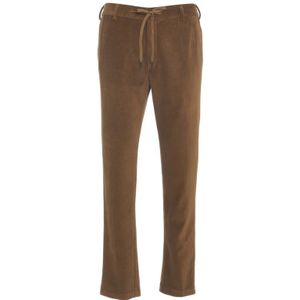 Circolo 1901, Heren, Broeken, Bruin, Maat: L Corduroy,