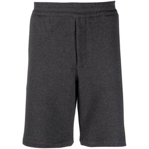 Alexander McQueen, Dames, Korte broeken, Grijs, Maat: S Katoen,