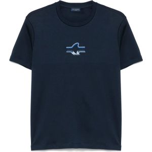 Paul & Shark, Heren, Tops, Blauw, Maat: M Katoen,