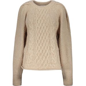 LOW Classic, Dames, Truien, Beige, Maat: M Wol,