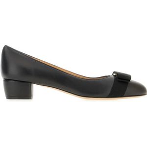 Ferragamo, Dames, Schoenen, Zwart, Maat: 36 1/2 EU Leer,