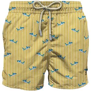 MC2 Saint Barth, Heren, Badkleding, Geel, Maat: XL Poliester,