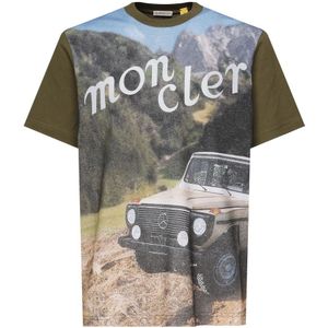 Moncler, Heren, Tops, Veelkleurig, Maat: S Katoen,