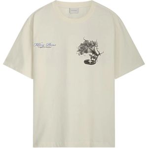 Filling Pieces, Heren, Tops, Wit, Maat: XL Vinyl,