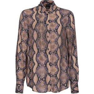 Pinko, Dames, Blouses & Shirts, Veelkleurig, Maat: M Viscose,