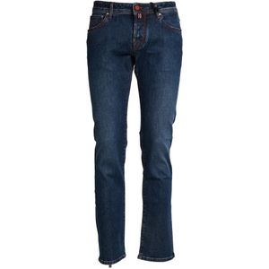Jacob Cohën, Heren, Jeans, Blauw, Maat: W31 Katoen,