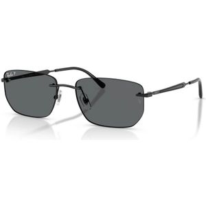 Ray-Ban - RB3768 - Zonnebril - Zwart - Donker Grijs Gepolariseerd