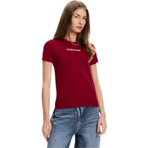 Guess, Dames, Tops, Rood, Maat: XS Katoen,
