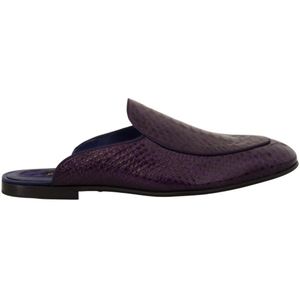 Dolce & Gabbana, Heren, Schoenen, Paars, Maat: 44 EU Leer,
