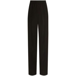 Dolce & Gabbana, Dames, Broeken, Bruin, Maat: XS Wol,