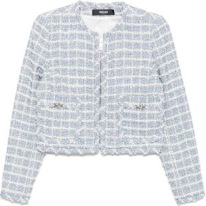 Versace, Dames, Truien, Blauw, Maat: XS