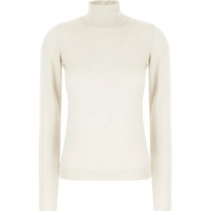 Brunello Cucinelli, Dames, Truien, Wit, Maat: XL Zijde,