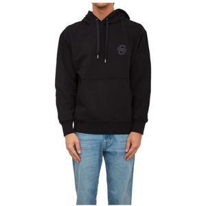Hugo, Heren, Sweatshirts & Hoodies, Zwart, Maat: M Katoen,
