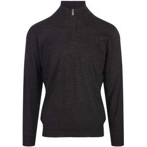 Fedeli, Heren, Truien, Grijs, Maat: 4XL Wol,