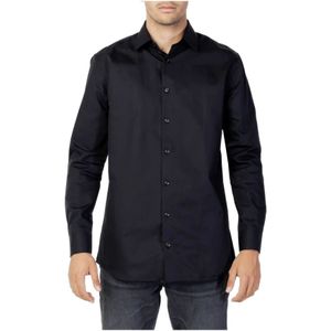 Selected Homme, Heren, Overhemden, Zwart, Maat: L Katoen,