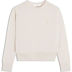 Maison Kitsuné, Dames, Sweatshirts & Hoodies, Beige, Maat: S