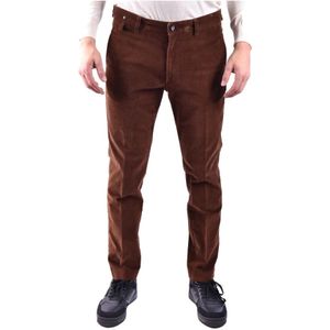 Paolo Pecora, Heren, Broeken, Bruin, Maat: M