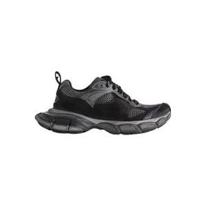 Balenciaga Grijze Suede 3XL Sneakers , Black , Heren , Maat: 39 EU