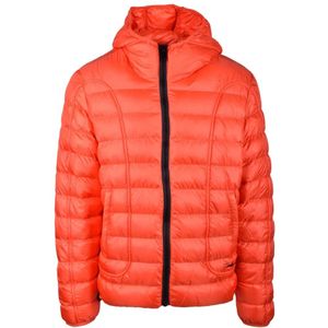 Diesel, Heren, Jassen, Oranje, Maat: M Poliester,