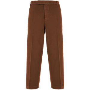 Thom Browne, Heren, Broeken, Bruin, Maat: M Katoen,