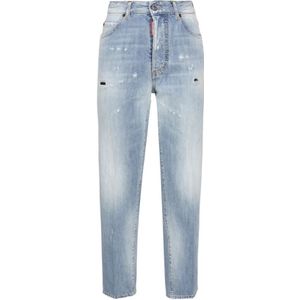 Dsquared2, Dames, Jeans, Blauw, Maat: M Katoen,