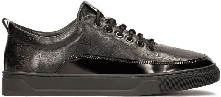 Kazar - Heren Sneakers - Zwart - Leer