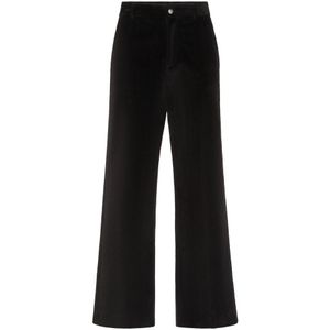 Philipp Plein, Heren, Broeken, Zwart, Maat: L Velours,