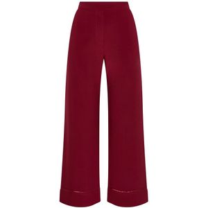 Maliparmi, Dames, Broeken, Rood, Maat: S Jersey,