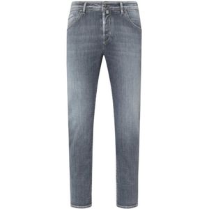 Jacob Cohën - Scott - Jeans - Vervaagd Grijs - Stretch Katoen Denim
