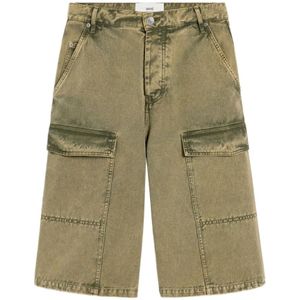 Ami Paris, Heren, Korte broeken, Groen, Maat: W31 Zijde,