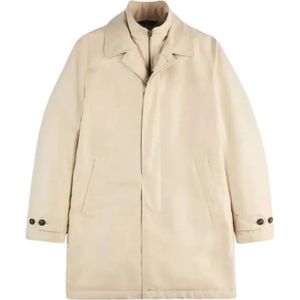 Fay, Heren, Mantels, Beige, Maat: L Polyamide,