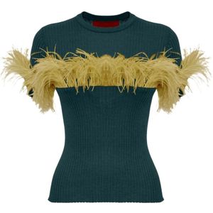 La DoubleJ, Dames, Truien, Groen, Maat: L Kasjmier,