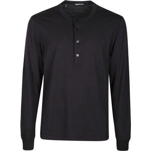 Tom Ford, Heren, Tops, Zwart, Maat: M Katoen,