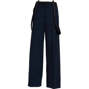 Dondup, Dames, Broeken, Blauw, Maat: 2XS Wol,