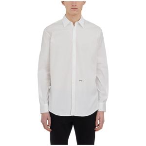 Dsquared2, Heren, Overhemden, Wit, Maat: 2XL