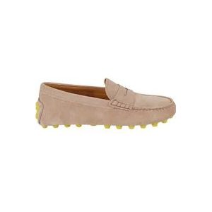 Tod's Gommino Macro 52K Moccasin Platte Schoenen , Pink , Dames , Maat: 37 1/2 EU