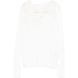 Ermanno Scervino, Dames, Truien, Wit, Maat: 2XS