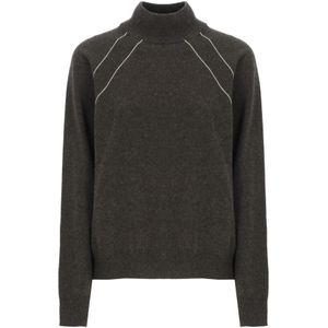 Peserico, Dames, Truien, Bruin, Maat: S Wol,