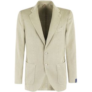 Santaniello, Heren, Jassen, Groen, Maat: M Linnen,